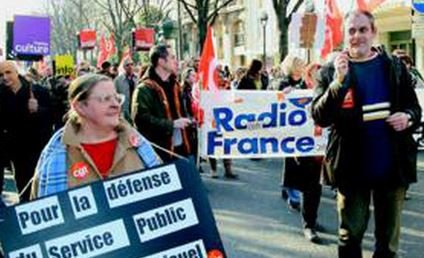 Grève audiovisuel public