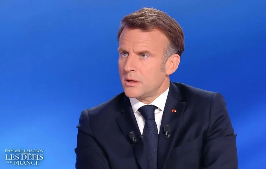 1444x920 french president emmanuel macron during an interview on tv chanel tf1 on may 13 2025 in paris france 01jacqueswitt img 7793 1 credit jacques witt sipa
