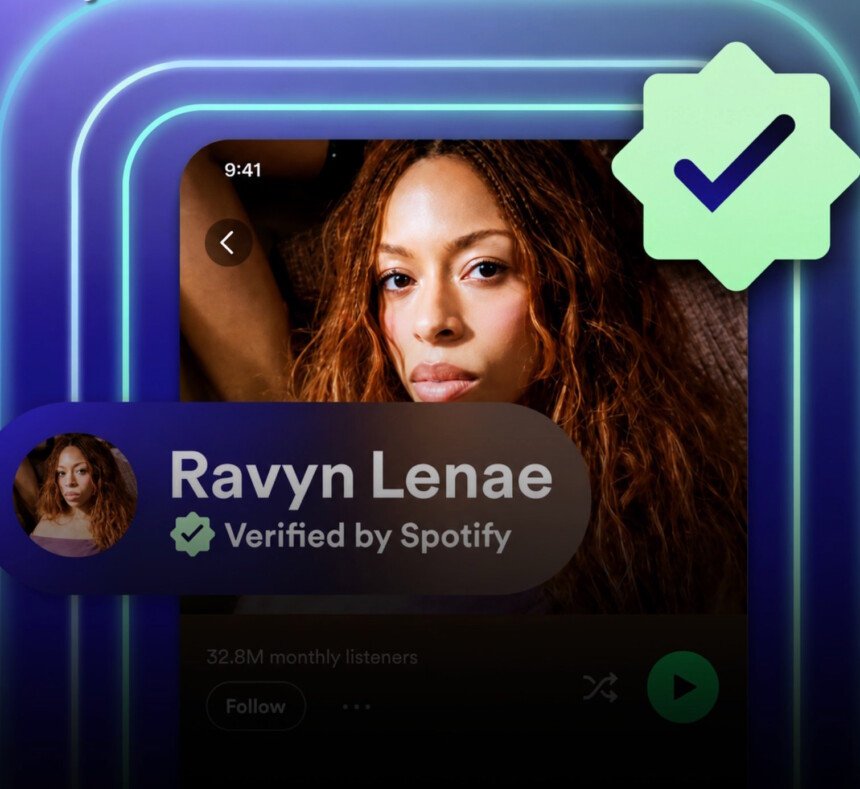 Spotify riposte contre lia en authentifiant les vrais artistes