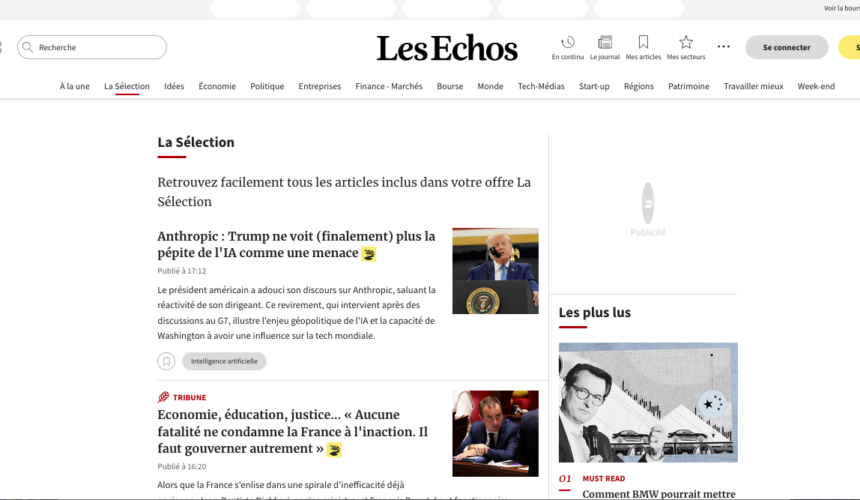 Les echos se mue en plateforme dintelligence eco