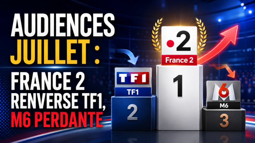 Audiences juillet france 2 renverse tf1 m6 perdante