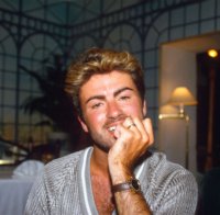 George Michael à Los Angeles en 1988.