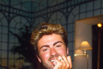 George Michael à Los Angeles en 1988.