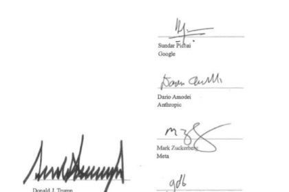 L’accord , signé par Donald Trump et les six principaux patrons des GAFA, ne prévoit pas encore de régime de sanctions.