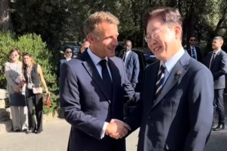 Le président de la République Emmanuel Macron a accueilli son homologue coréen Lee Jae-myung pour un sommet sur le ciném