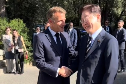 Le président de la République Emmanuel Macron a accueilli son homologue coréen Lee Jae-myung pour un sommet sur le ciném