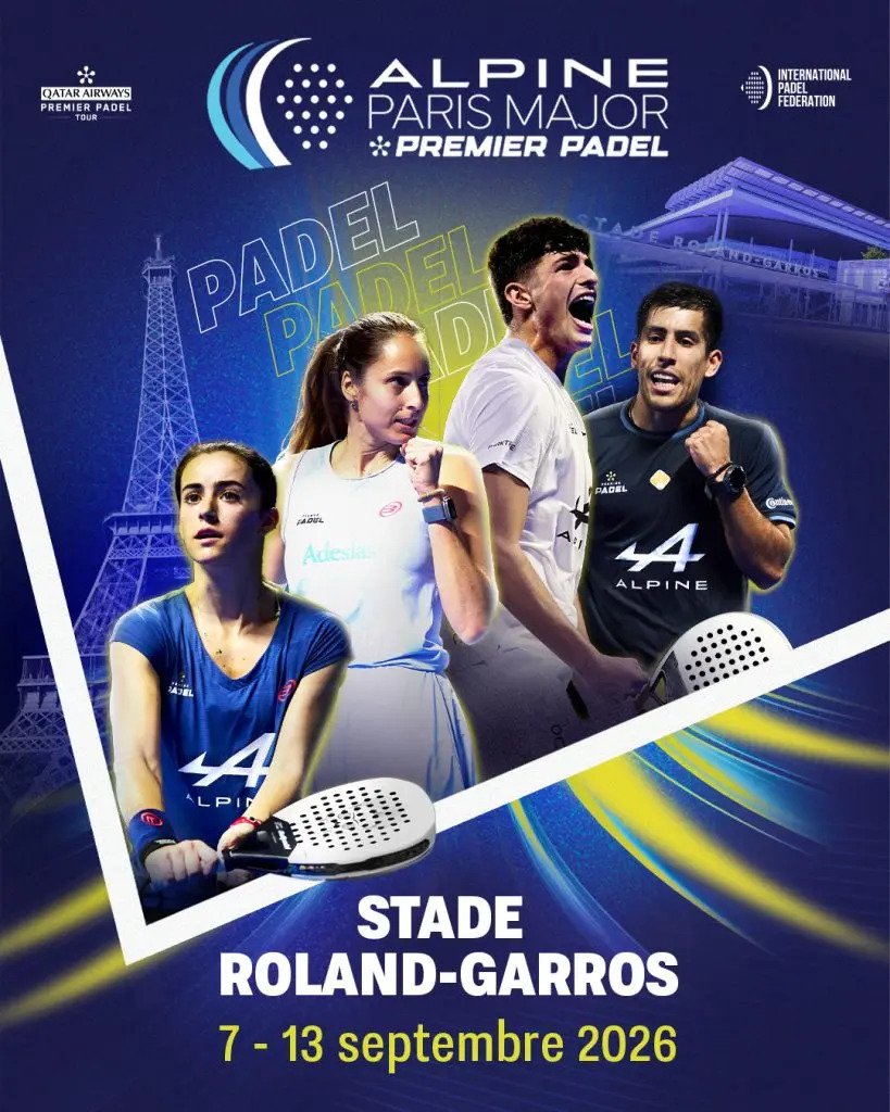 L'Alpine Paris Major se tiendra du 6 au 13 septembre à Roland-Garros.