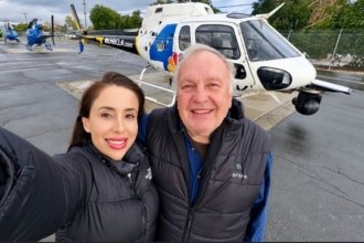 Eliana Moreno, surnommée «Eli in the Heli», et George Marciniw, son pilote, travaillaient ensemble depuis 2023.
