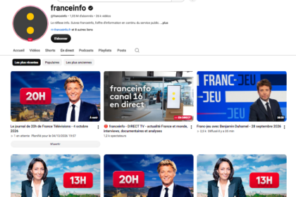 Les journaux télévisés et les émissions de Franceinfo canal 16 concentrent une part importante des vues sur la plateform
