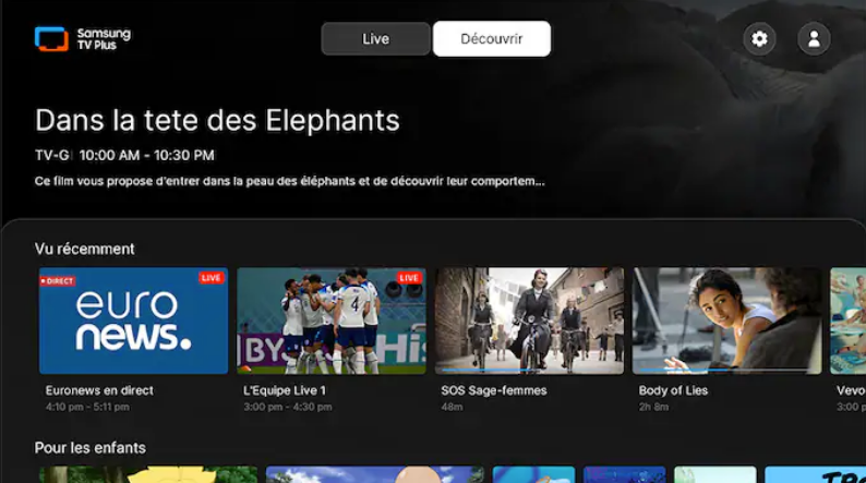 Samsung TV Plus compte 175 chaînes en France, réparties sur 14 thématiques, mais moins d’une dizaine sont éditées en pro