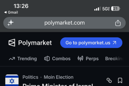 Sur Polymarket, le «bloc du changement» de Gadi Eizenkot frôle les 64%, contre 24% pour Benjamin Netanyahu.