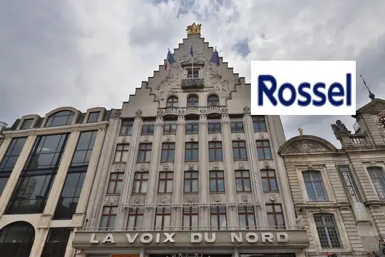 L’immeuble de la Voix du Nord sur la Grand'Place à Lille. Le quotidien est la propriété de Rossel, entré à son capital e