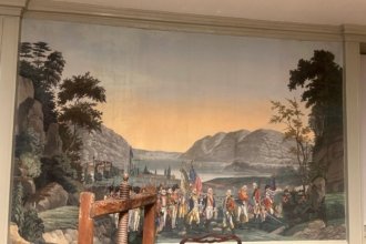 Un papier peint français pour raconter la Guerre d’indépendance américaine