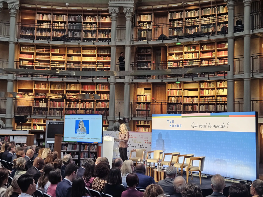 La conférence de rentrée de TV5Monde s’est tenue à la Bibliothèque nationale de France, haut lieu de la connaissance. To